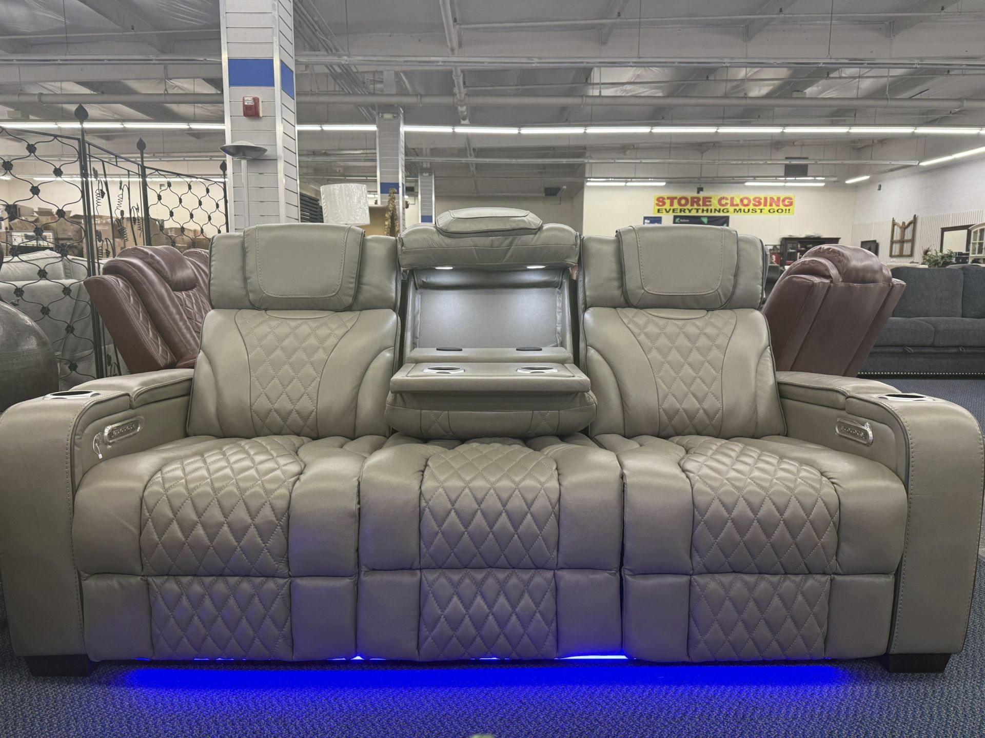 Massaging And Heated Power Reclining Couch And Loveseat