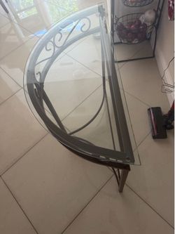 Glass table and chairs