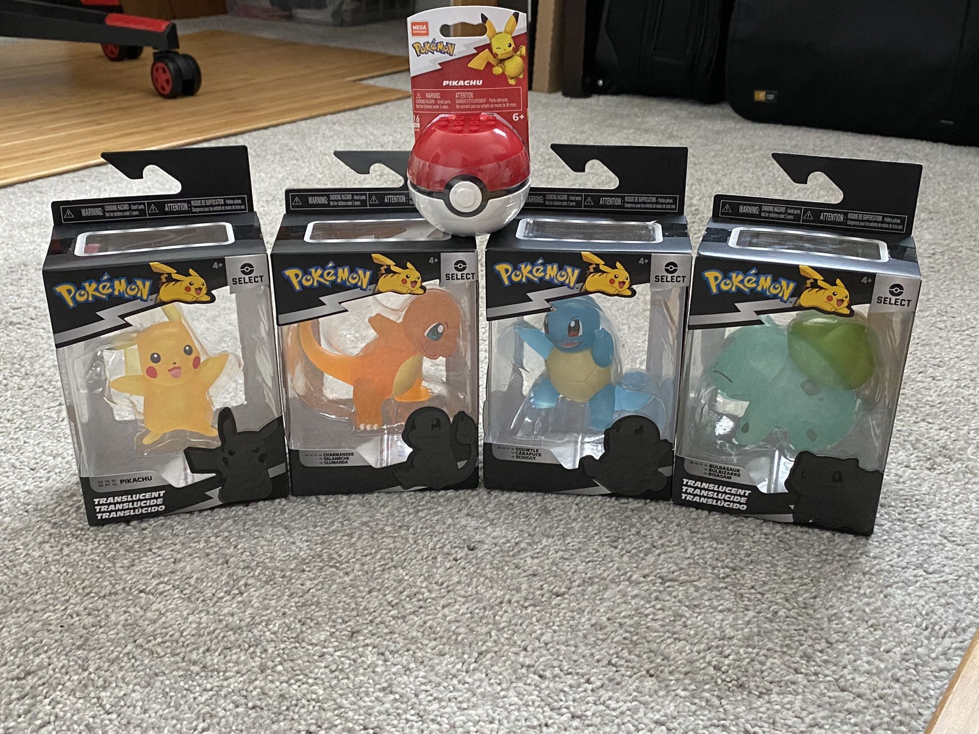 Pokémon 4 Pack Action Figures And Poke Ball