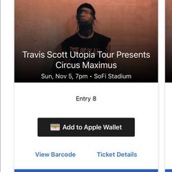 Travis Scott Tickets (RETAIL) 🔥
