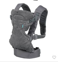 Infantino Flip 4-in-1 Convertible  Baby Carrier - Gray 