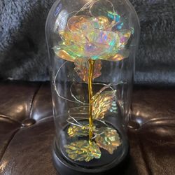 Galaxy Rose With Led Lights