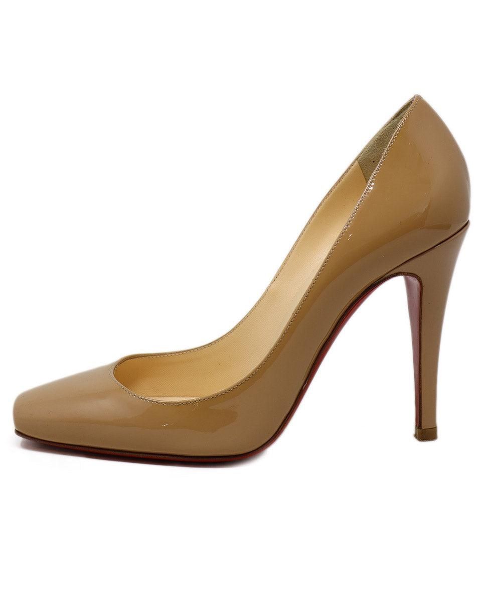 Christian Louboutin Nude Patent Leather Heels sz 36