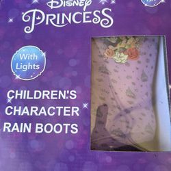 Disney Princess Character Rain Boots With Lights