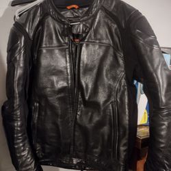 REAX Leather Motorcycle Jacket - Size Large