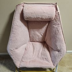 AcozyHom Suede Fabric Hexagon Moon Chair