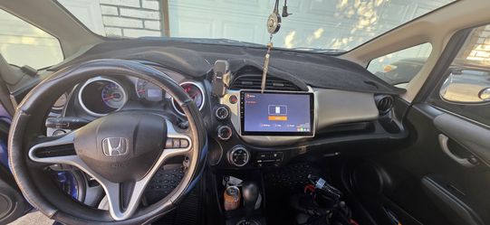 Honda Fit with Aftermarket Android Head Unit, SalvageTitle.