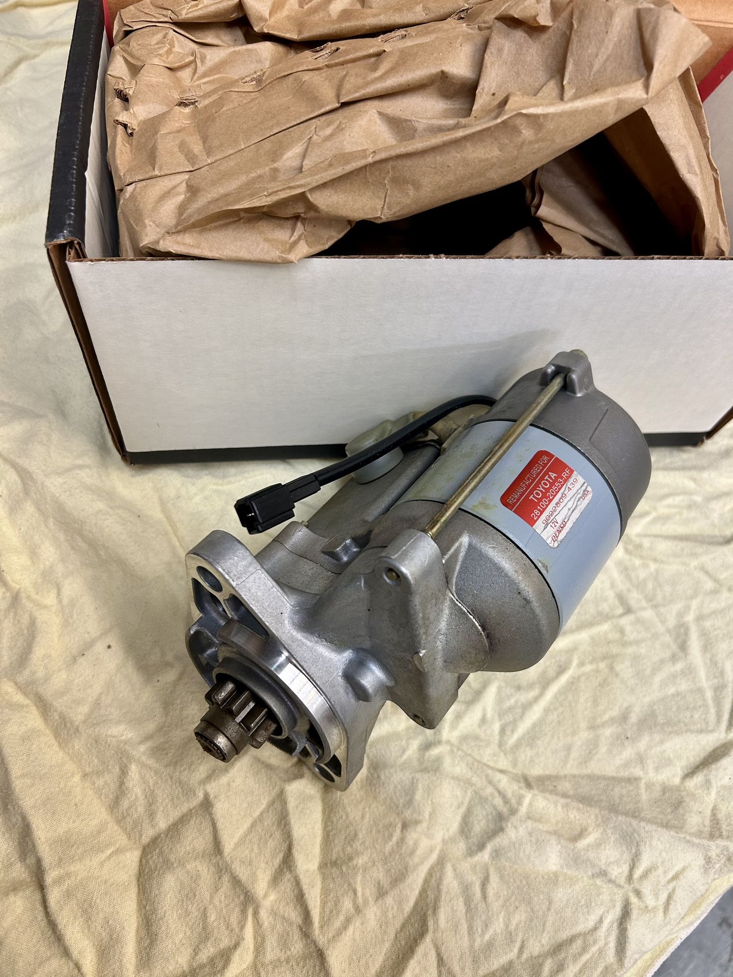 New Toyota Forklift Starter 28100-20553-RF In Box. New and never use. Excellent. Made in USA 🇺🇸