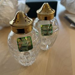 Waterford Salt and Pepper Shakers