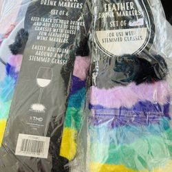 Feather Drink Markers