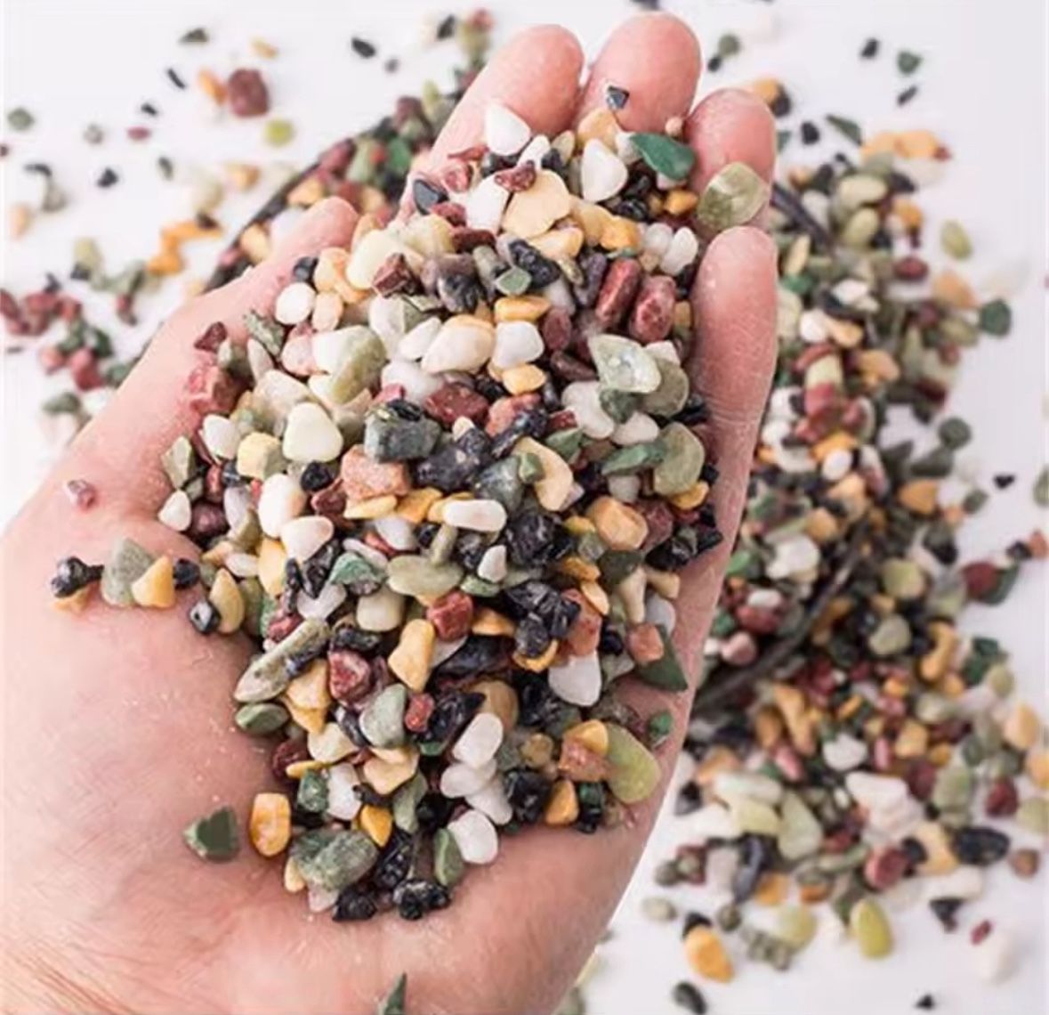 50g/100g Natural Crystals Gravel Stone Micro Landscape Garden Aquarium Decor Fish Tank Bottom Sand Potted Plants DIY Accessories