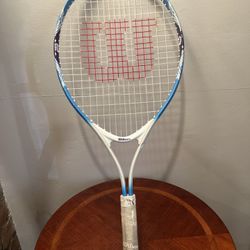 Wilson Serena 25 Junior Tennis Racket 3 7/8" Grip White/Blue/Purple Heavily Used