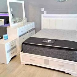 New 4pc Bedroom Set In Box 📦 Buy Now Pay Later $39 Down Finance Available No Credit Needed