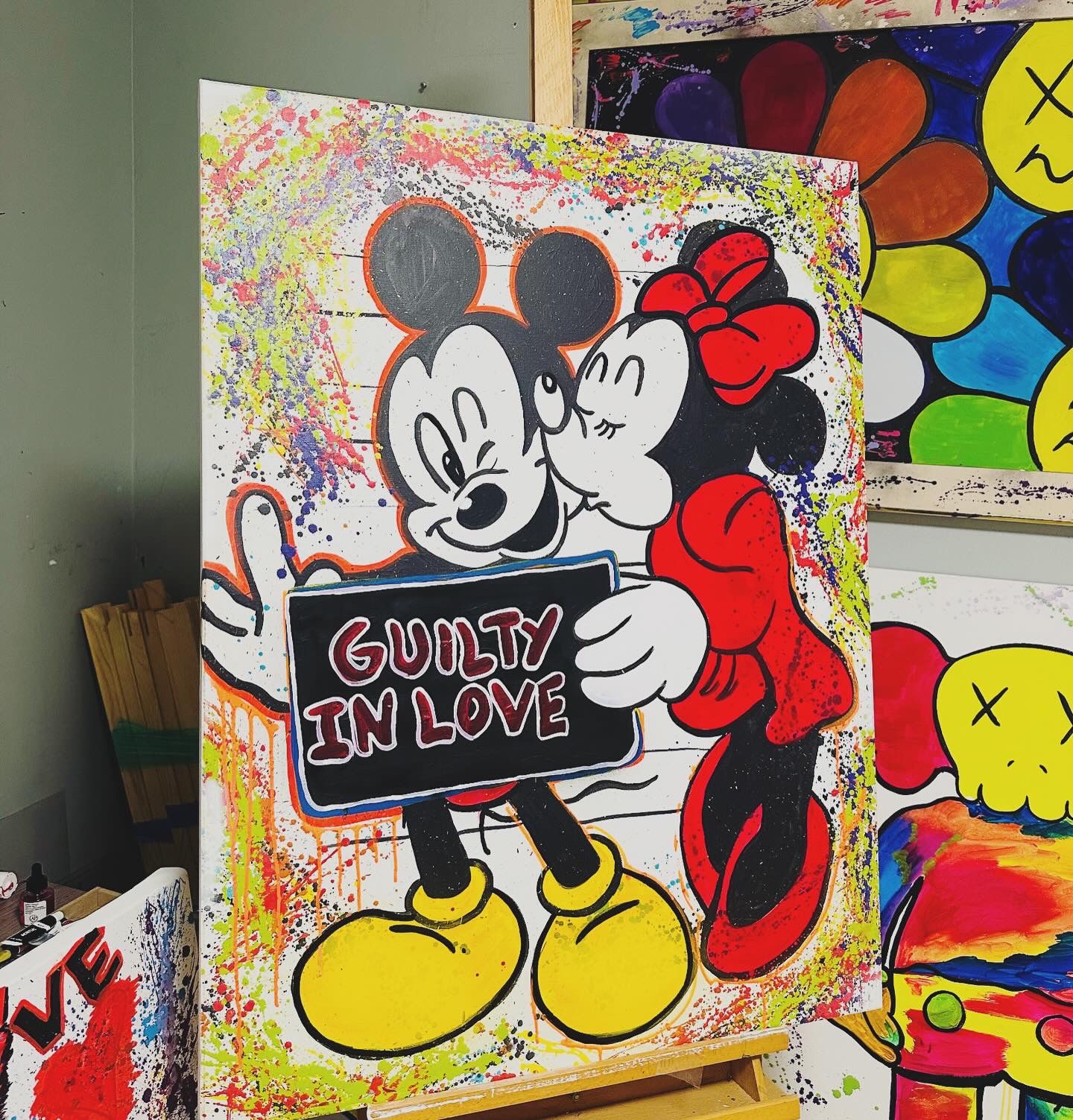 Mickey Mouse Custom Painting 36x48 