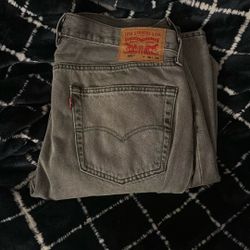 Levi’s Men’s 501s Grey Jeans 