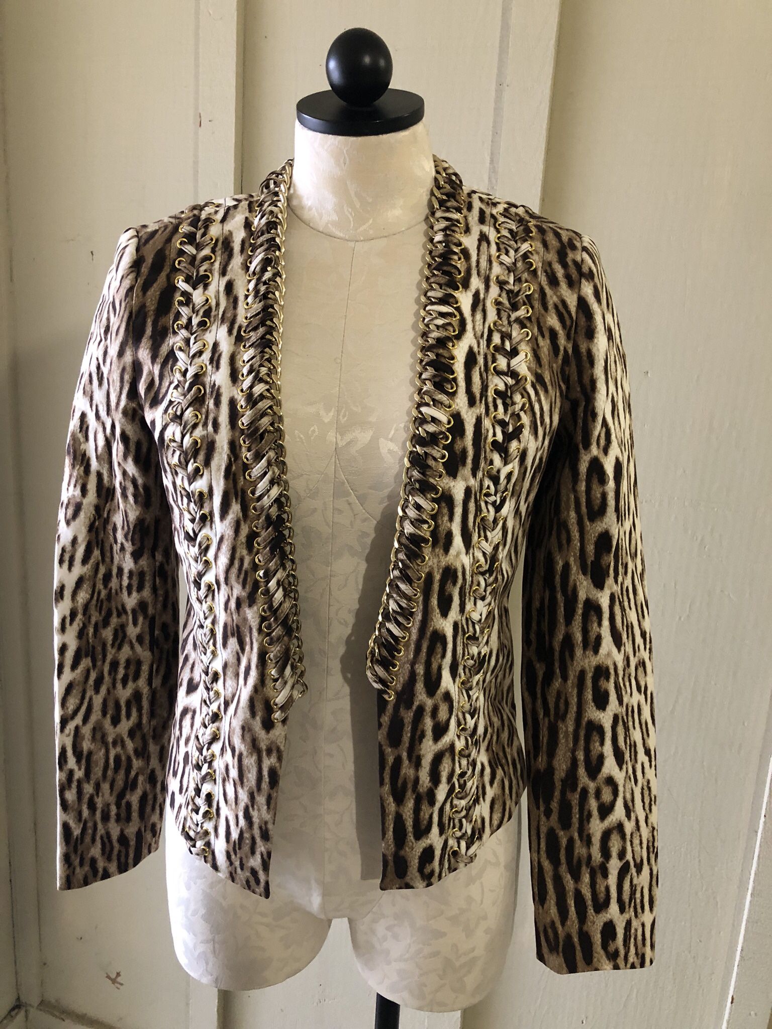 Michael Kors, ladies, leopard print blazer