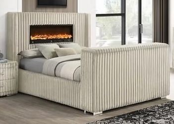 🛍️ Corduroy Queen Bed Frame for Sale- Shop Now!