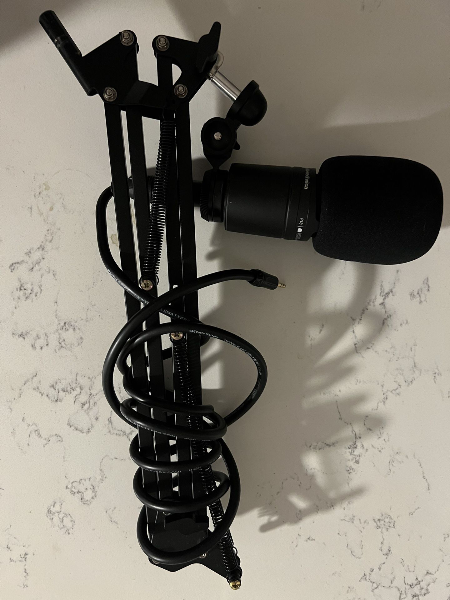 Audio-Technica AT2020 Cardioid Condenser Studio XLR Microphone,