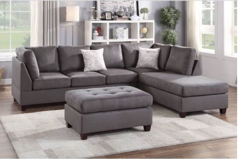 Sectional Sofa + Ottoman