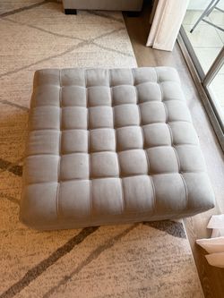 Microfiber Ottoman