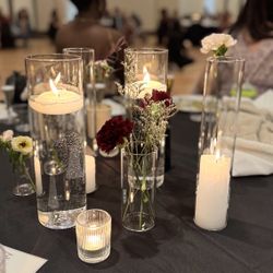 Glass Cylinder Vases Assorted Sizes