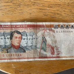 Billete De Mexico