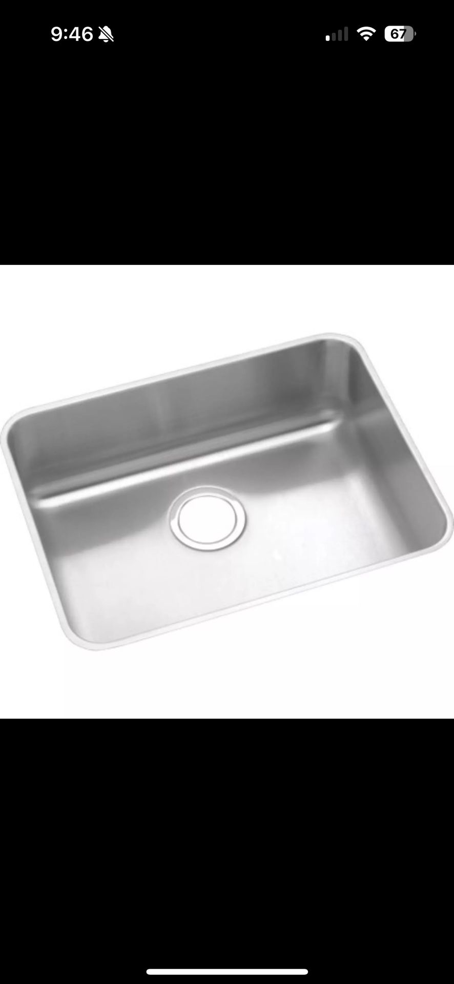 Elkay Ada Silver Stainless Steel Single Bowl Undermount Sink with Perfect Drain