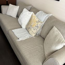 Beige sofa set 
