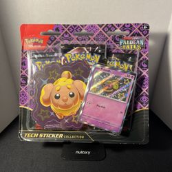 Pokémon Paldean Fates Sticker Collection Packs – Fidough & Maschiff