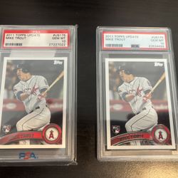 Mike Trout 2011 Topps Update #175 PSA 10