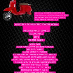 Aventura X EV29 Electric Scooter