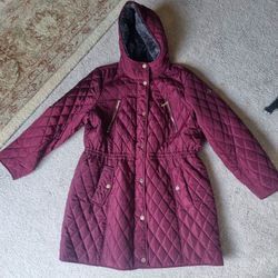 Michael Kors women's diamond quilted hooded anorak coat 1X