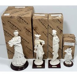 4pc Vintage Florence Guiseppe Armani Figurine Lot