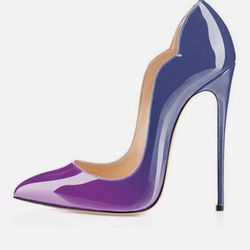 * Pointed toe slip-on stiletto pump