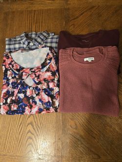 Women's Size Large Long Sleeve Shirts 