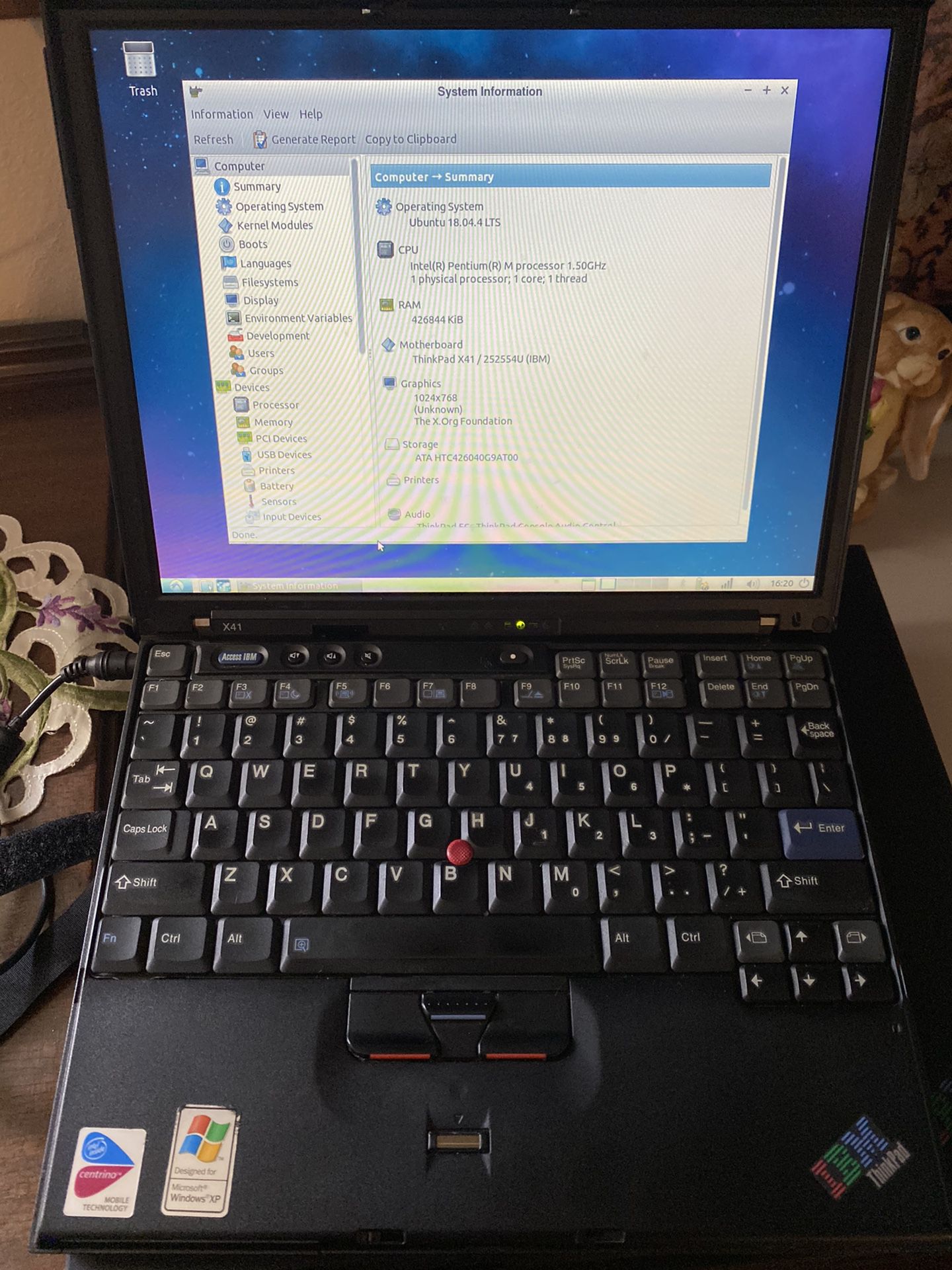 IBM X41 Notebook Laptop