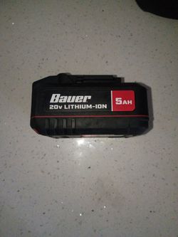 Bauer 20v Lithium -ion 5ah Battery 