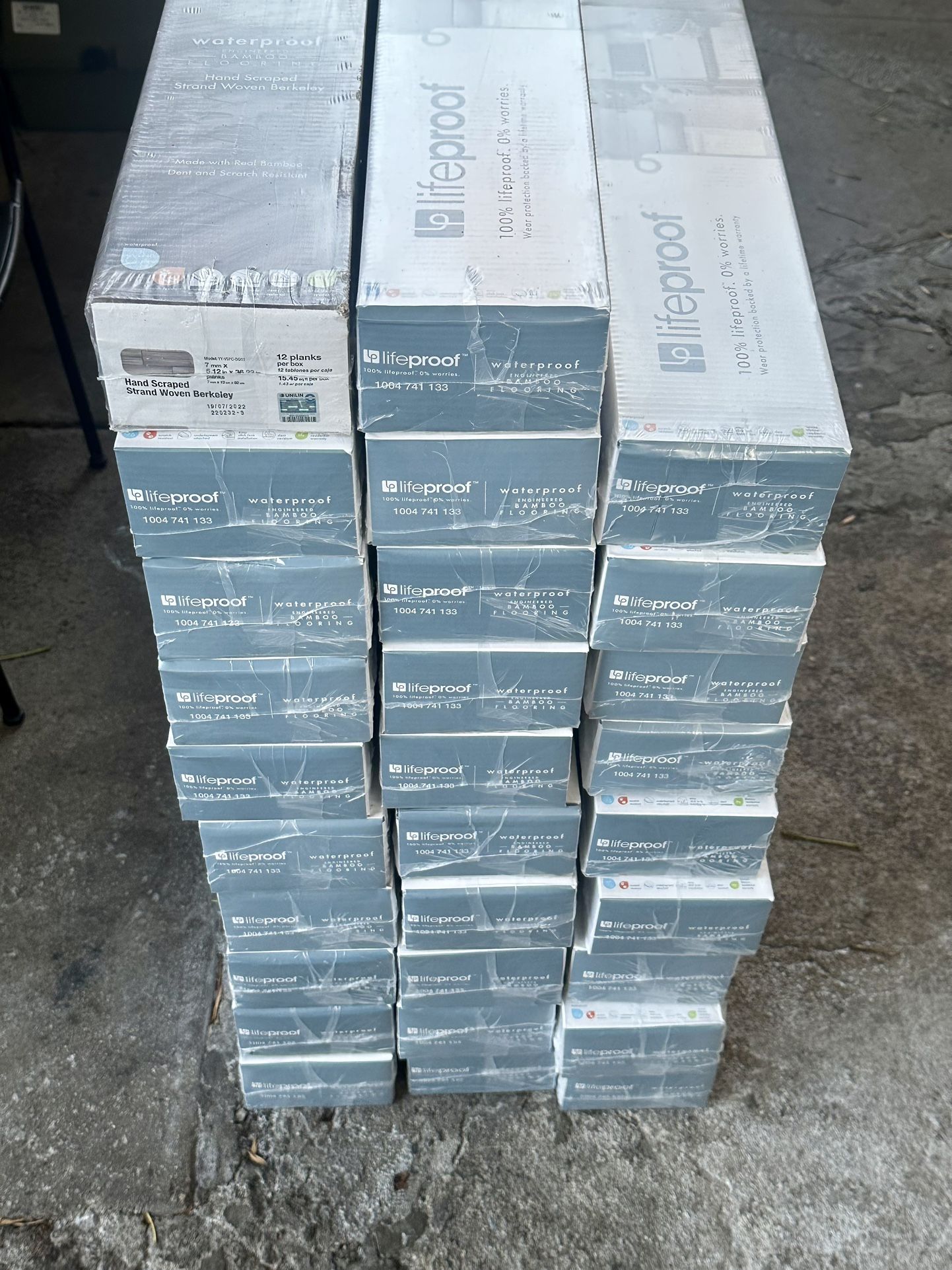 Lifeproof Berkeley Waterproof Hand Scraped Engineered Bamboo Flooring