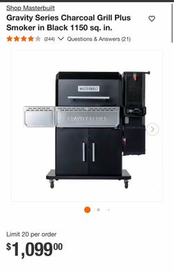 Masterbuilt Gravity Series Charcoal Grill & Smoker