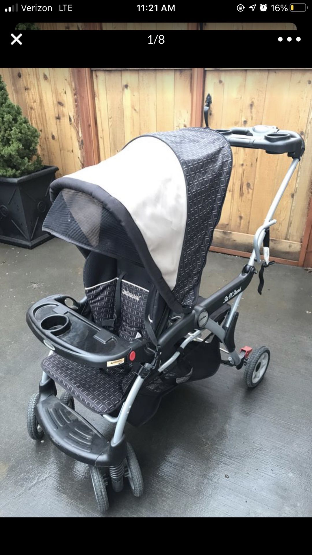 One step ahead double seat stroller
