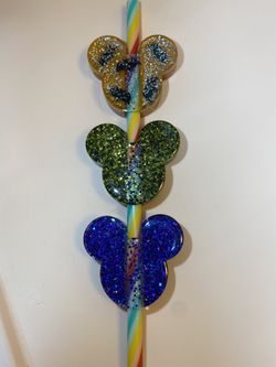 Mickie Mouse straw toppers