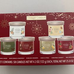 Yankee Candle Christmas Candle Set Of 6