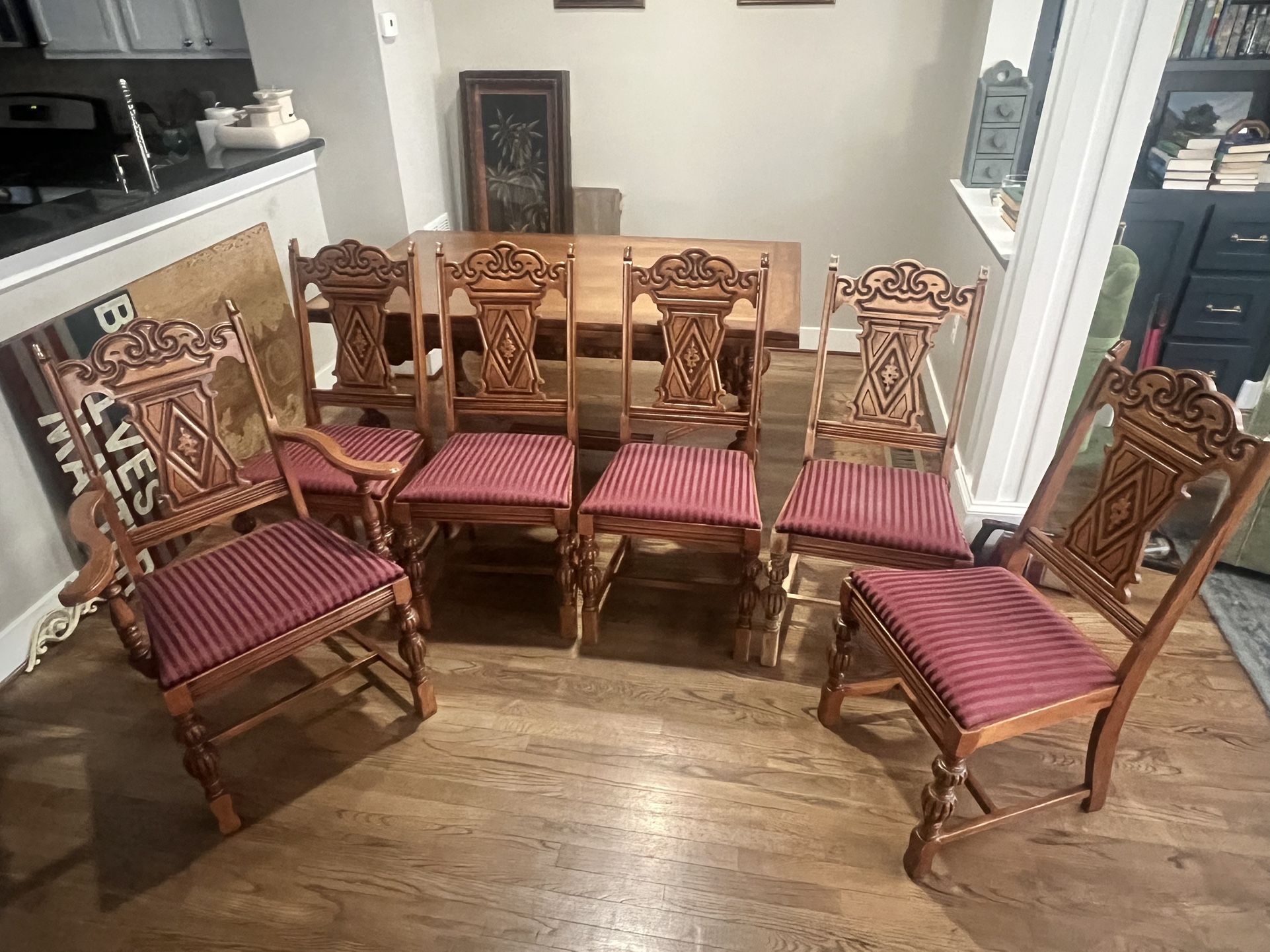 Antique Jacobean Dining Set
