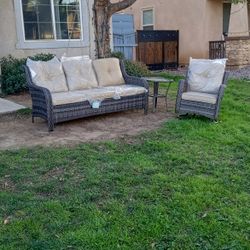 Three Pieces Patio Chair Set Outdoor Patio Furniture Brand New Patio Sofa Set Mix Match Outdoor Patio Furniture 🆕🚎🚛🆕