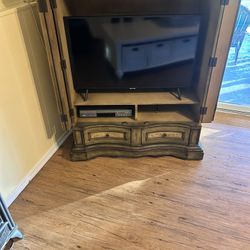 Decorative TV Console With Doors