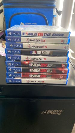 PS4 Sports Game Bundle Lot (9 Games) - Madden, NBA 2K, MLB