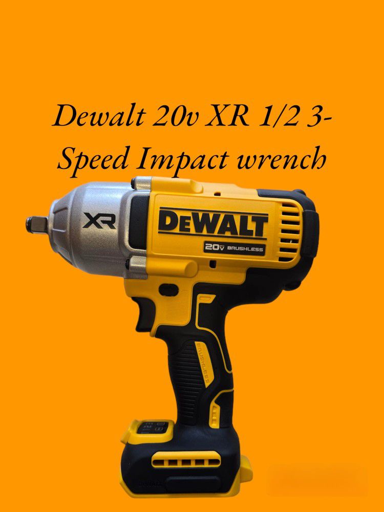 Dewalt 20v XR 3-Speed 1/2 Impact Wrench (Tool Only) 