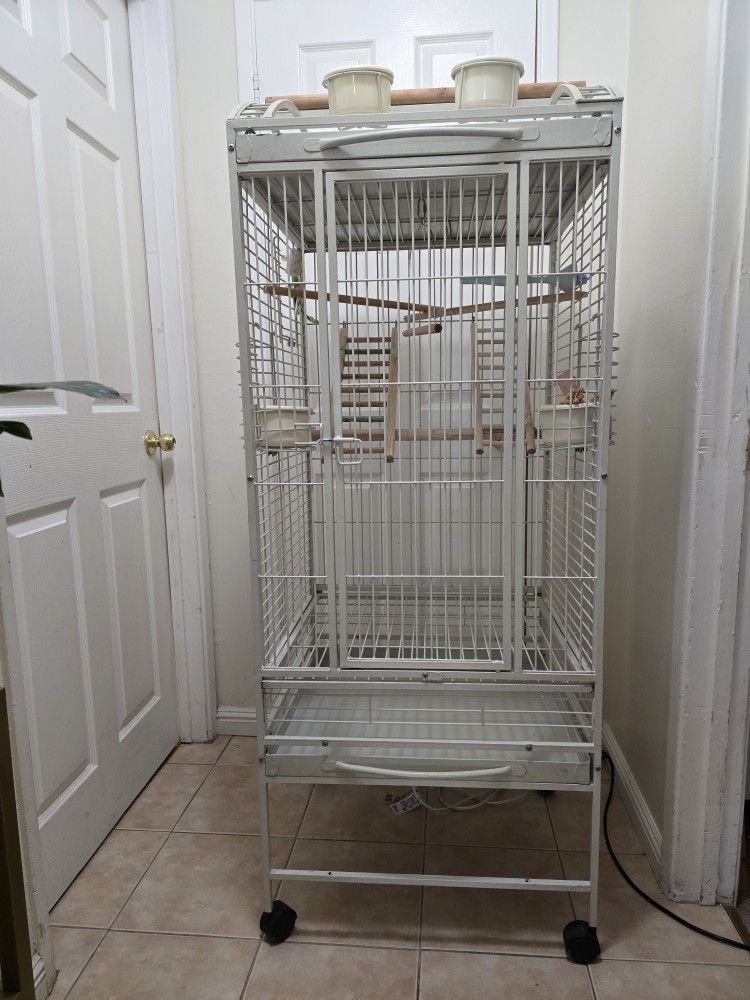 Light Gray Bird Cage 