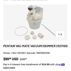 Pentair Rainbow vac-mate