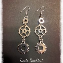 Cog And Gear Earrings 